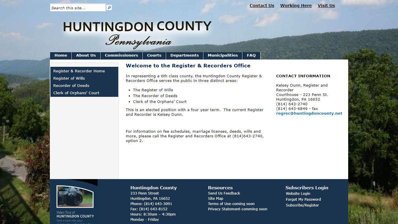 Huntingdon County| Home